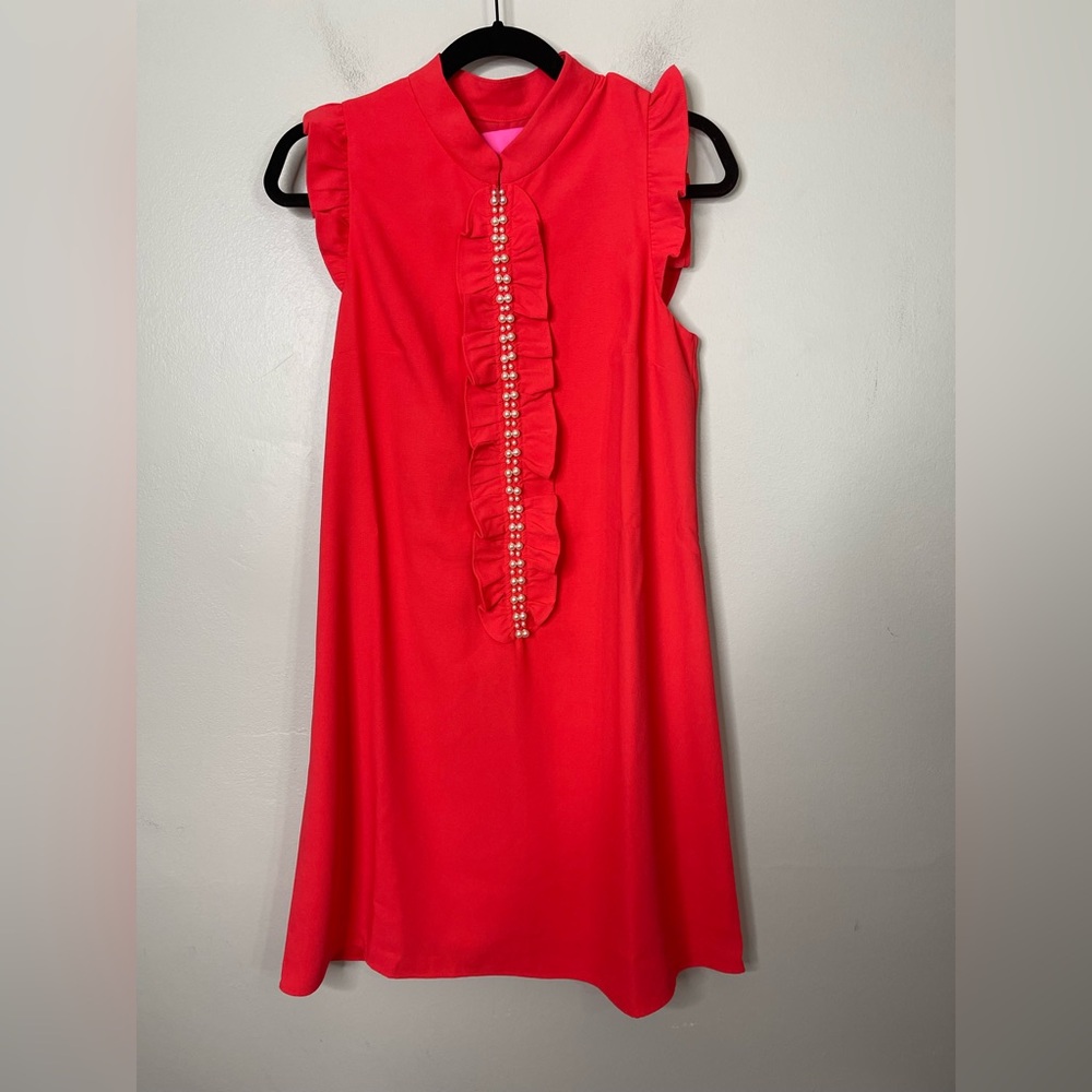Lilly Pulitzer NWOT Adalee Shift Dress Pink Size 4 in Red - Picture 2 of 12